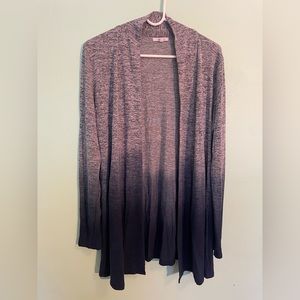 Maurices Grey Blue Ombré Cardigan - size 0
